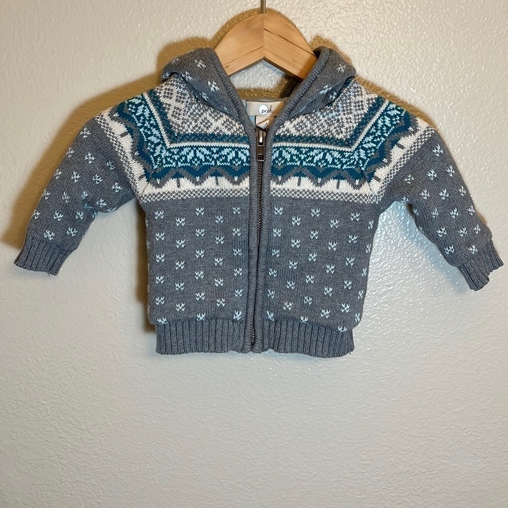 Peek Hooded Sweater Baby Size Small 3-6M